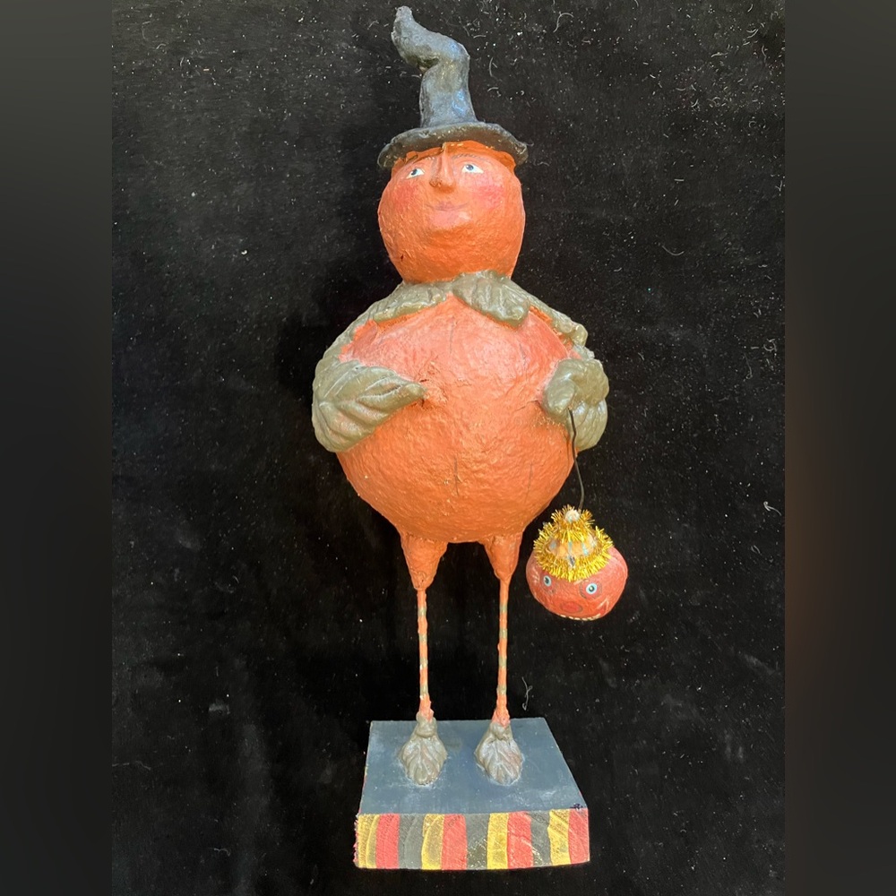 Rare Pumpkin Man Debra Schoch DCC Prior To Bethany Lowe 13” No Flaws Vintage